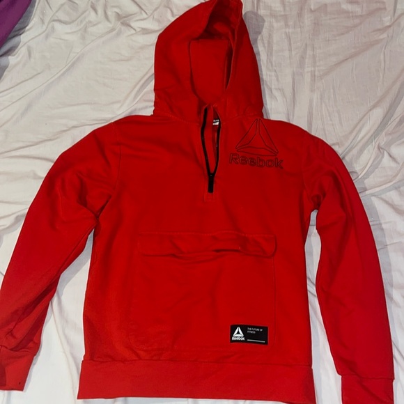 Reebok Scarlet Half-Zip Hoodie - Picture 1 of 4
